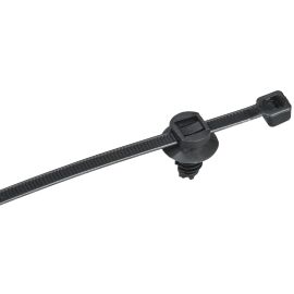 Хомут P6.6 с креплением на ёлочку чёрный 4,8х200мм 100шт/упак IEK