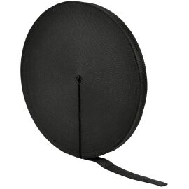 Монтажная текстильная лента 20мм (50м) чёрная IEK