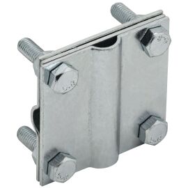 Зажим крестообразный с разделителем полоса/пруток-полоса/пруток 40/12мм оцинкованная сталь IEK