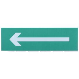 Сменное табло "Направление к эвакуационному выходу налево" для оповещателей охранно-пожарных световы