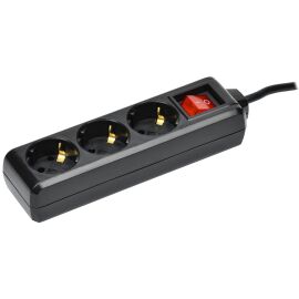 Удлинитель У03К 3 места с заземлением 5м 3х1мм2 16А/250В черный IEK