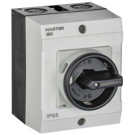 Переключатель кулачковый в боксе закрытая рукоятка 10А схема 54 IEK