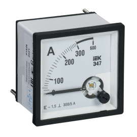 Амперметр Э47 300/5А кл. точн. 1,5 96х96мм, IEK IPA20-6-0300-E