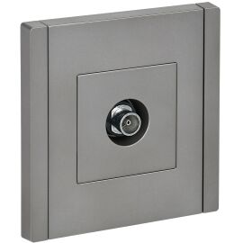 FORTE&PIANO Розетка TV оконечная FP528 сталь IEK