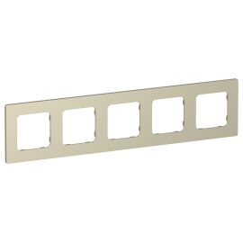 FLITE Рамка 5-местная РУ-5-К-ФлШ шампань IEK