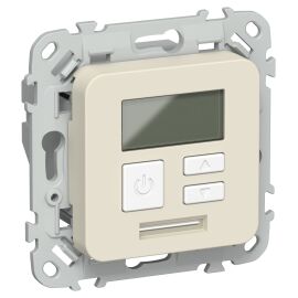 FLITE Термостат электронный с дисплеем 16А Т-ФлСл сливочный IEK