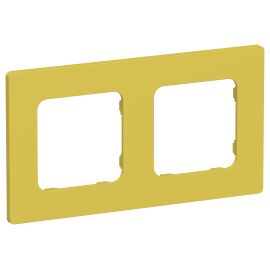 FLITE Рамка 2-местная РУ-2-К-ФлЖК желтый карри IEK