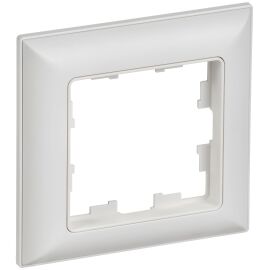 BRITE Рамка 1-местная РУ-1-БрАБ арктический белый/белый IEK