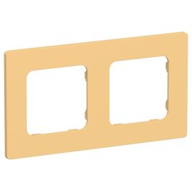 FLITE Рамка 2-местная РУ-2-К-ФлЗ золотарник IEK