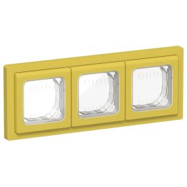 FLITE Рамка 3-местная IP55 Рпро-3-55-ФлЖК желтый карри IEK