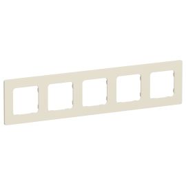 FLITE Рамка 5-местная РУ-5-К-ФлСл сливочный IEK