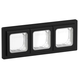 FLITE Рамка 3-местная IP55 Рпро-3-55-ФлЧ черный IEK