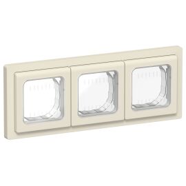 FLITE Рамка 3-местная IP55 Рпро-3-55-ФлСл сливочный IEK