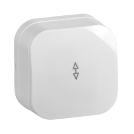 Выключатель 1-клавишный проходной, открытой установки, 10А, ВСп10-1-0-ХБ, белый, IEK EVH12-K01-10