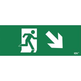 Этикетка самоклеящаяся 240х90мм "Фигура/стрелка вниз вправо" IEK