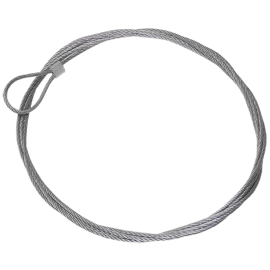 Трос стальной с петлей 1 м., IEK CLP1M-SRL-2-01