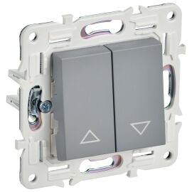 SKANDY Выключатель жалюзи 10А SK-V12Gr серый IEK