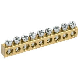 TEKFOR Шина нулевая сечение 6х9 9 отверстий IEK