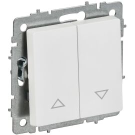 BRITE Выключатель жалюзи 10А ВС10-1-5-БрАБ арктический белый IEK