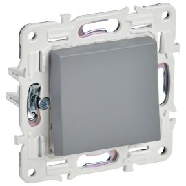 SKANDY Выключатель 1-клавишный кнопочный 10А SK-V14Gr серый IEK