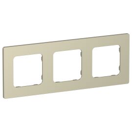 FLITE Рамка 3-местная РУ-3-К-ФлШ шампань IEK