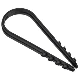 Дюбель-хомут 19х25мм для круглого кабеля нейлон черный (100шт/упак) GENERICA