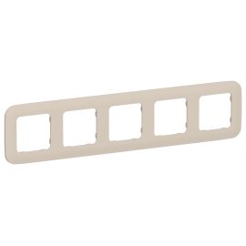 FLITE Рамка 5-местная РУ-5-А-ФлЛ льняной IEK