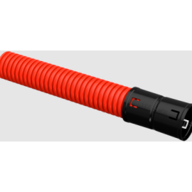 Труба гофрированная двустенная ПНД, d125мм, 50м, красная, IEK CTG12-125-K04-050-R 