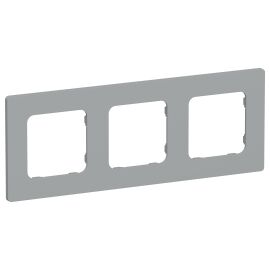 FLITE Рамка 3-местная РУ-3-К-ФлС серый IEK