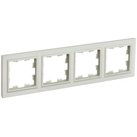 BRITE Рамка 4-местная РУ-4-БрКр бежевый IEK