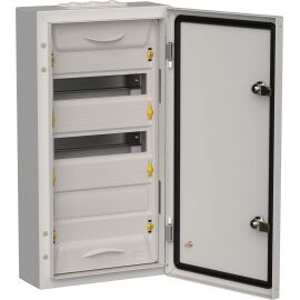 TITAN 5 Корпус металлический ЩРн-36 (1х36) 585х310х140мм IP54 серый (одна дверь) IEK