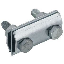 Зажим соединительный двойной сквозной пруток-пруток 8мм оцинкованная сталь HDZ IEK