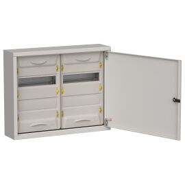 TITAN 5 Корпус металлический ЩРн-48 (2х24) 460х570х140мм IP31 серый (одна дверь) IEK