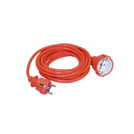 Удлинитель с вилкой и розеткой, 2P+PE 3х1,0/20м, оранжевый, IEK WUP10-20-K09-N