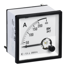 Амперметр Э47 200/5А кл. точн. 1,5 96х96мм, IEK IPA20-6-0200-E