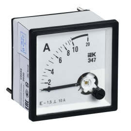 Амперметр Э47 10А кл. точн. 1,5 96х96мм, IEK IPA20-6-0010-E