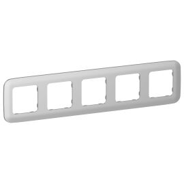 FLITE Рамка 5-местная РУ-5-А-ФлА алюминий IEK