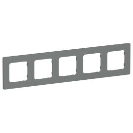 FLITE Рамка 5-местная РУ-5-К-ФлМА мокрый асфальт IEK