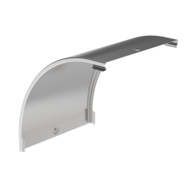 Крышка поворота плавного 90 град. 400мм вертик., тип В20, IEK CPV41D-0-90-400-08