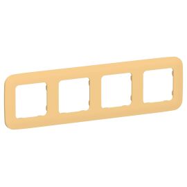 FLITE Рамка 4-местная РУ-4-А-ФлЗ золотарник IEK