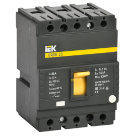 Выключатель автоматический ВА88-33 3Р 32А 35кА, IEK SVA20-3-0032