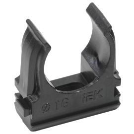 Держатель с защёлкой CF16 черный (уп.10шт), IEK CTA10D-CF16-K02-010