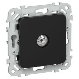 FLITE Розетка TV экранированная проходная тип M РТВм-1-1-2-ФлЧ черный IEK