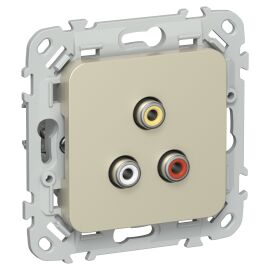 FLITE Розетка RCA РАрса-ФлШ шампань IEK