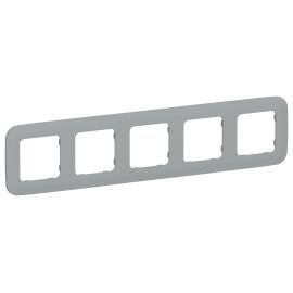 FLITE Рамка 5-местная РУ-5-А-ФлС серый IEK