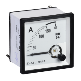 Амперметр Э47 150/5А кл. точн. 1,5 72х72мм, IEK IPA10-6-0150-E