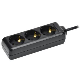 Удлинитель У03 3 места с заземлением 5м 3х1мм2 16А/250В черный IEK