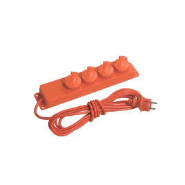 Удлинитель 4 места, 2Р+PE/5м, 3х1мм2, 16А/250В, с з/к, IP44, IEK WYP10-16-04-05