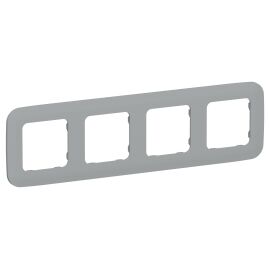 FLITE Рамка 4-местная РУ-4-А-ФлС серый IEK