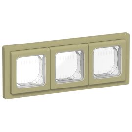 FLITE Рамка 3-местная IP55 Рпро-3-55-ФлО оливковый IEK